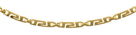 4mm  Curved Greek Key Link