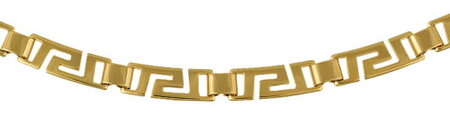 6mm  Curved Greek Key Link