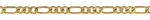 3.5mm  Bevelled Figaro Link