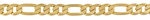 6.5mm  Bevelled Figaro Link