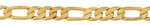 8mm  Bevelled Figaro Link