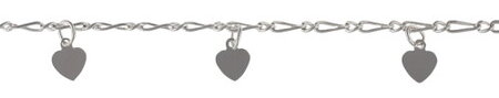 2mm  dangling hearts