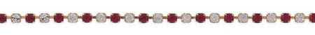 2.5mm Ruby & Crystal