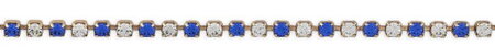 2.5mm sapphire & crystal