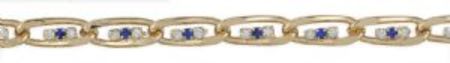 6mm Pave Sapphire & Crystal