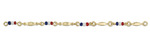 Red,white & blue beads & spacers